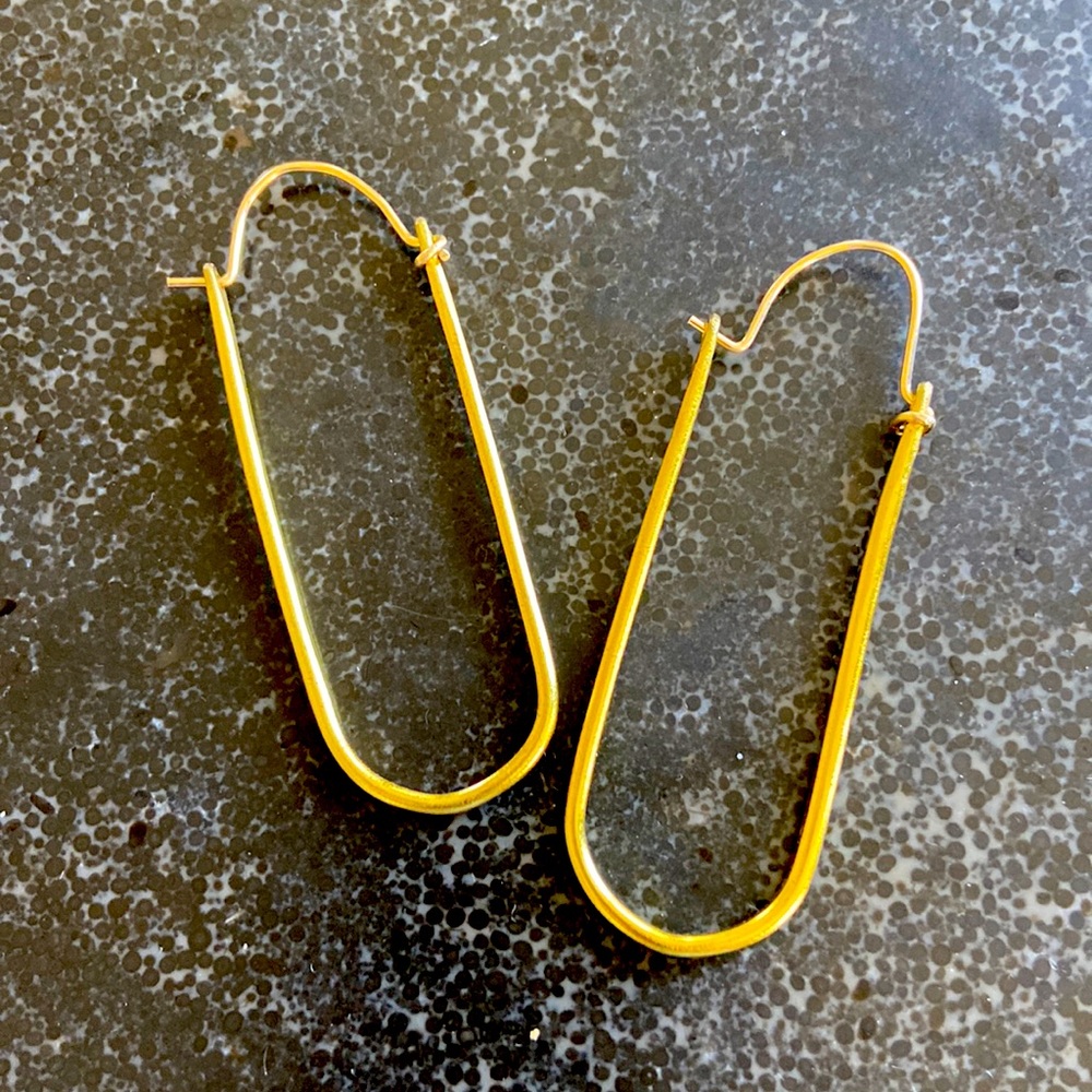 Handmade hoop earrings